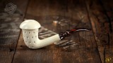 Calabash Lattice Meerschaum Pipe