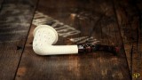 Calabash Lattice Meerschaum Pipe
