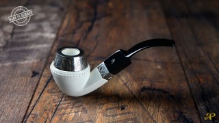 Uncle Will`s Bulldog Meerschaum Pipe with 925k Silver