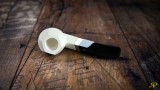 Panel Meerschaum Pipe with 925k Silver