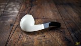 Panel Meerschaum Pipe with 925k Silver