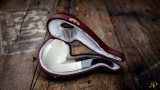 Panel Meerschaum Pipe with 925k Silver