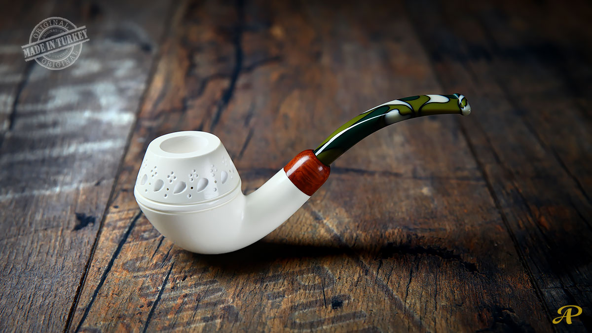 Bulldog Lattice Meerschaum Pipe Bulldog Lattice Meerschaum Pipe