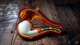 Bulldog Lattice Meerschaum Pipe Bulldog Lattice Meerschaum Pipe