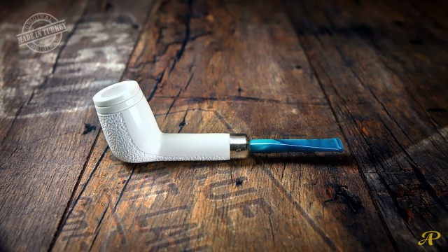 Dublin Meerschaum Pipe with 925k Silver