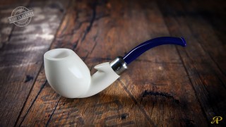 Freehand Meerschaum Pipe with 925k Silver
