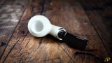 Apple Meerschaum Pipe with 925k Silver