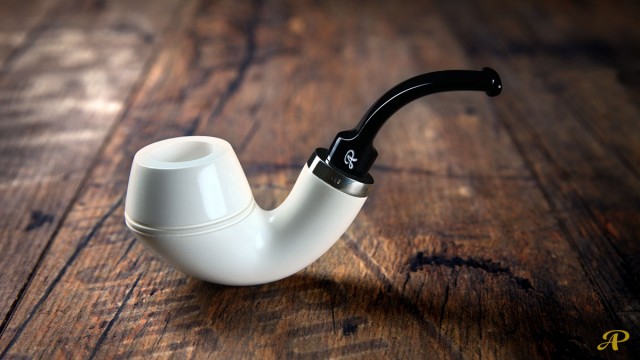 Freehand Meerschaum Pipe with 925k Silver