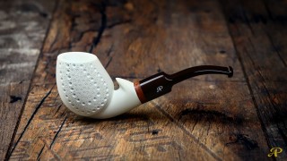Freehand Lattice Meerschaum Pipe