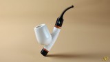 Cavalier Meerscaum Pipe, Smooth-Rustic Cavalier Meerscaum Pipe, Smooth-Rustic