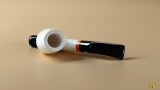 Cavalier Meerscaum Pipe, Smooth-Rustic Cavalier Meerscaum Pipe, Smooth-Rustic