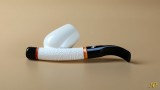 Cavalier Meerscaum Pipe, Smooth-Rustic Cavalier Meerscaum Pipe, Smooth-Rustic