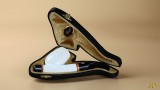 Cavalier Meerscaum Pipe, Smooth-Rustic Cavalier Meerscaum Pipe, Smooth-Rustic