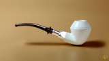 Bulldog Meerschaum Pipe with 925k silver