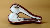 Bulldog Meerschaum Pipe with 925k silver