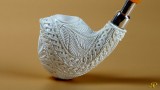 Cobra - Double Stem Meerschaum Pipe with 925k Silver
