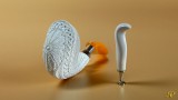 Cobra - Double Stem Meerschaum Pipe with 925k Silver