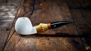 Apple Rustic Meerschaum Pipe