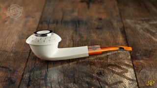 Calabash Meerschaum Pipe with 925k Silver