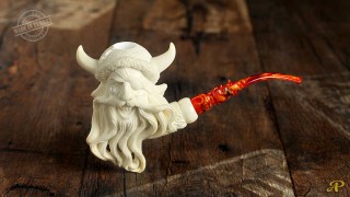 Viking Warrior Meerschaum Pipe