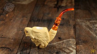 Skull & Eagle Meerschaum Pipe